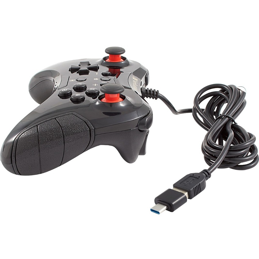 Verbatim Wired Controller For Use With Nintendo Switch Black Cable Usb Nintendo Switch 6 Ft Cable Black