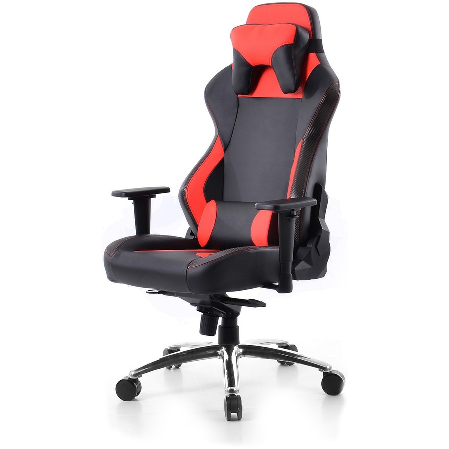 BTI Elite Gaming Chair - Foam, PU Leather, Steel, Plastic - Black, Red