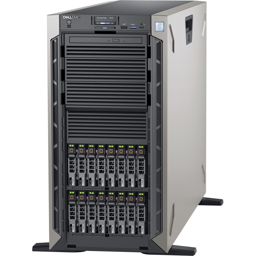 Dell EMC PowerEdge T640 5U Tower Server - 1 x Intel Xeon Silver 4110 2.10 GHz - 16 GB RAM - 240 GB SSD - (1 x 240GB) SSD Configuration - 12Gb/s SAS, Serial ATA/600 Controller