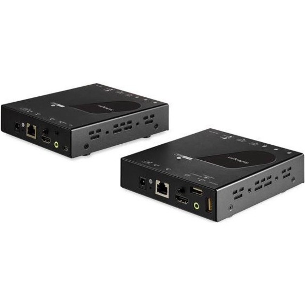 StarTech HDMI KVM Extender over IP Network, 4K 30Hz HDMI and USB over LAN or Cat5e/Cat6 Ethernet (100m/330ft), Remote KVM Console, TAA