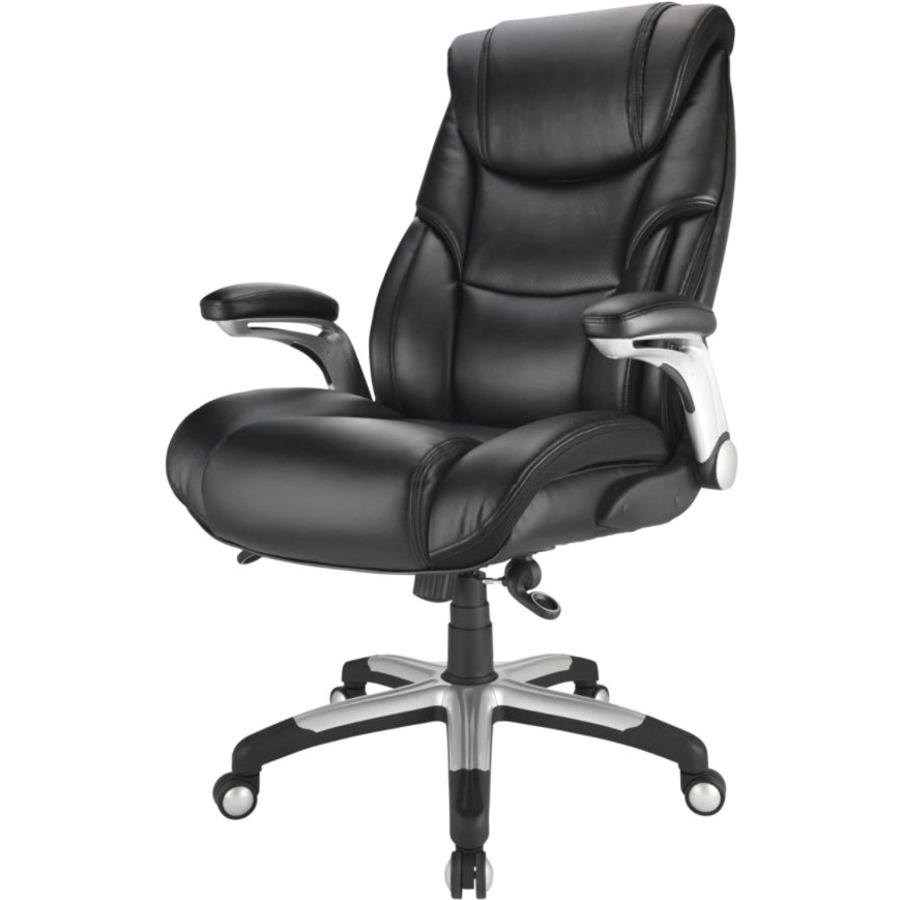 Realspace Torval Bonded Leather High-Back Big & Tall Sporty Chair