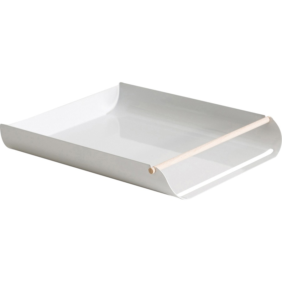 Picture of U Brands Metal Letter Tray, Desktop Accessory, Arc Collection, Grey (3548A02-06)