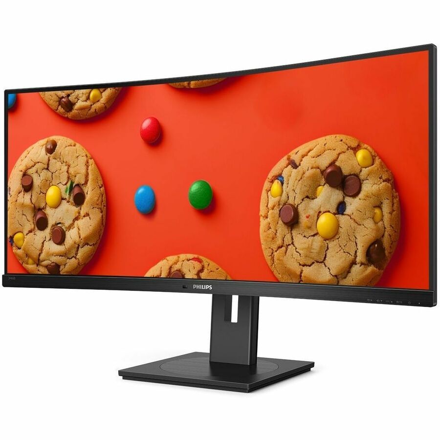 Philips B-Line 346B1C 34" Class UW-QHD Curved Screen LED Monitor - 21:9 - Textured Black