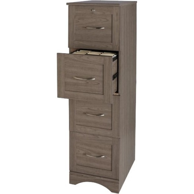 Realspace® Pelingo 22”D Vertical 4Drawer Vertical File Gray