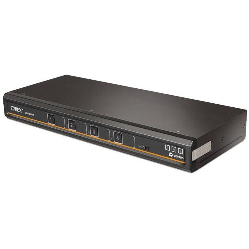 Vertiv Cybex SC800 Secure KVM | Single | 4 Port Universal DisplayPort | USB-C | NIAP version 4.0 Certified (SC840DPHC-400)