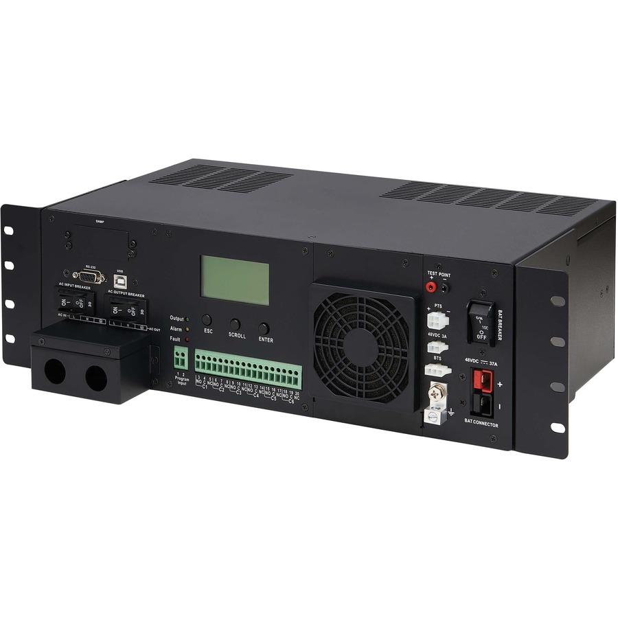 Tripp Lite by Eaton UPS 120VAC 48VDC 1500VA 1200W Extreme Temperature Network UPS for Industrial and Traffic Networks 3U Hardwire