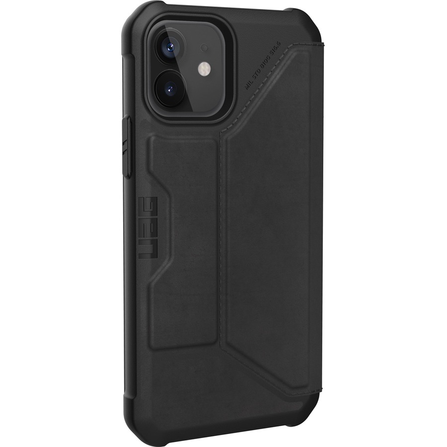 Urban Armor Gear Metropolis Carrying Case (Folio) Apple iPhone 12 Pro, iPhone 12 Pro Smartphone - LTHR ARMR Black