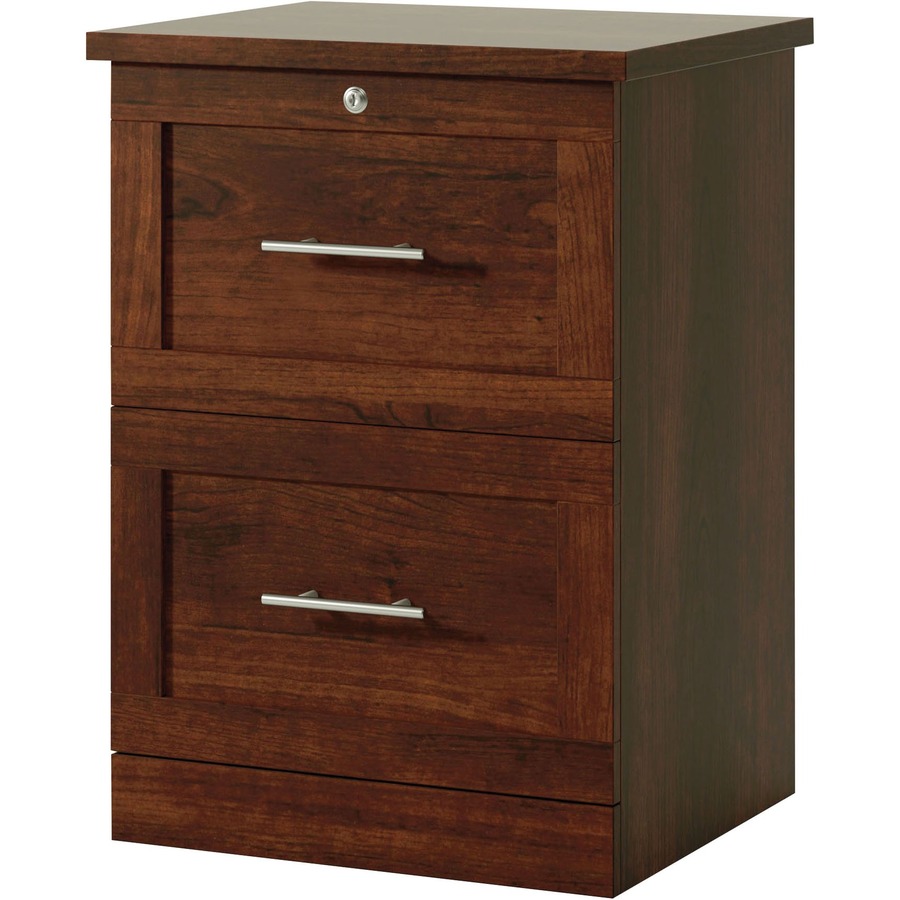 Realspace® 2Drawer 17"D Vertical File Mulled Cherry File