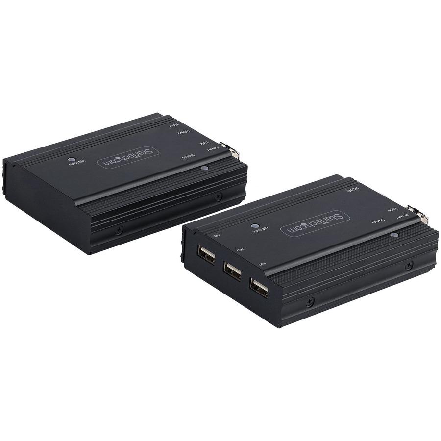 StarTech 4K HDMI KVM Extender over Fiber, HDMI Video & USB over Fiber, up to 984ft/300m (MultiMode), 10G MMF SFP+ Modules, TAA
