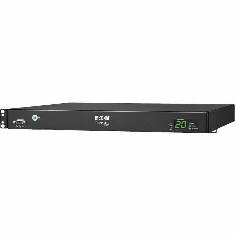 Tripp Lite by Eaton PDU 3.8kW 200-240V Single-Phase ATS/Local Metered PDU - 8 C13 and 2 C19 Outlets Dual C20 Inlets 12 ft. Cords 1U TAA