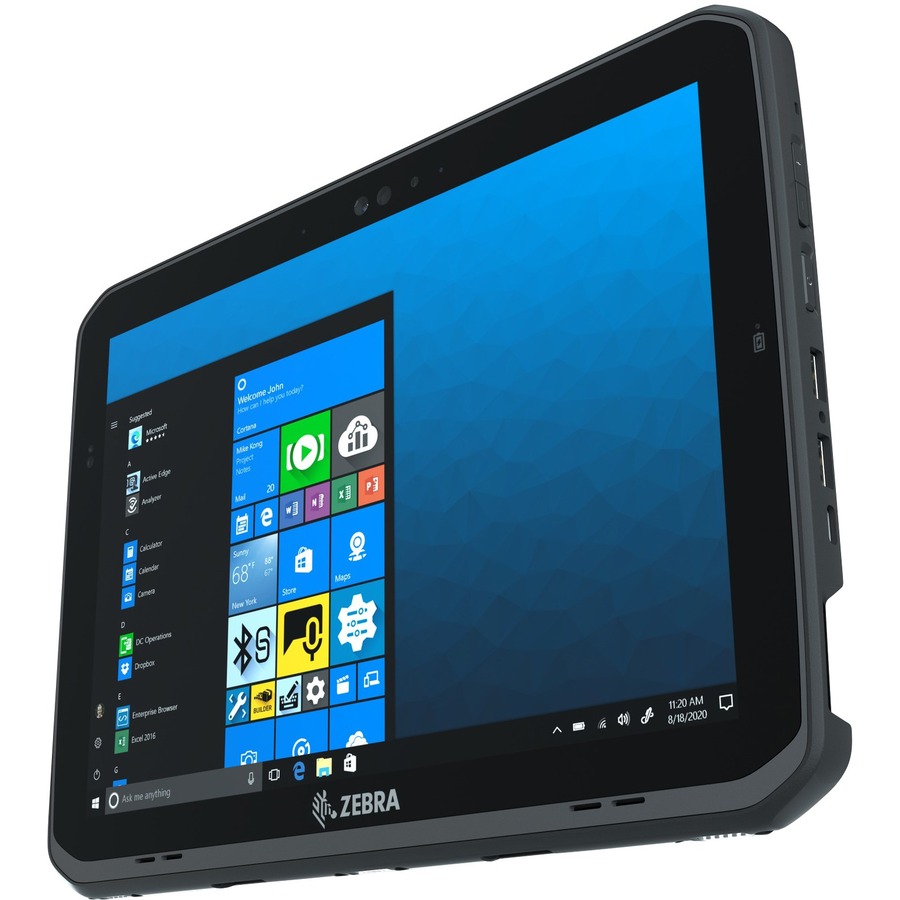 Zebra ET8x ET85 Rugged Tablet - 12" QHD - 8 GB - 256 GB SSD - Windows 10 Pro - 5G - Black