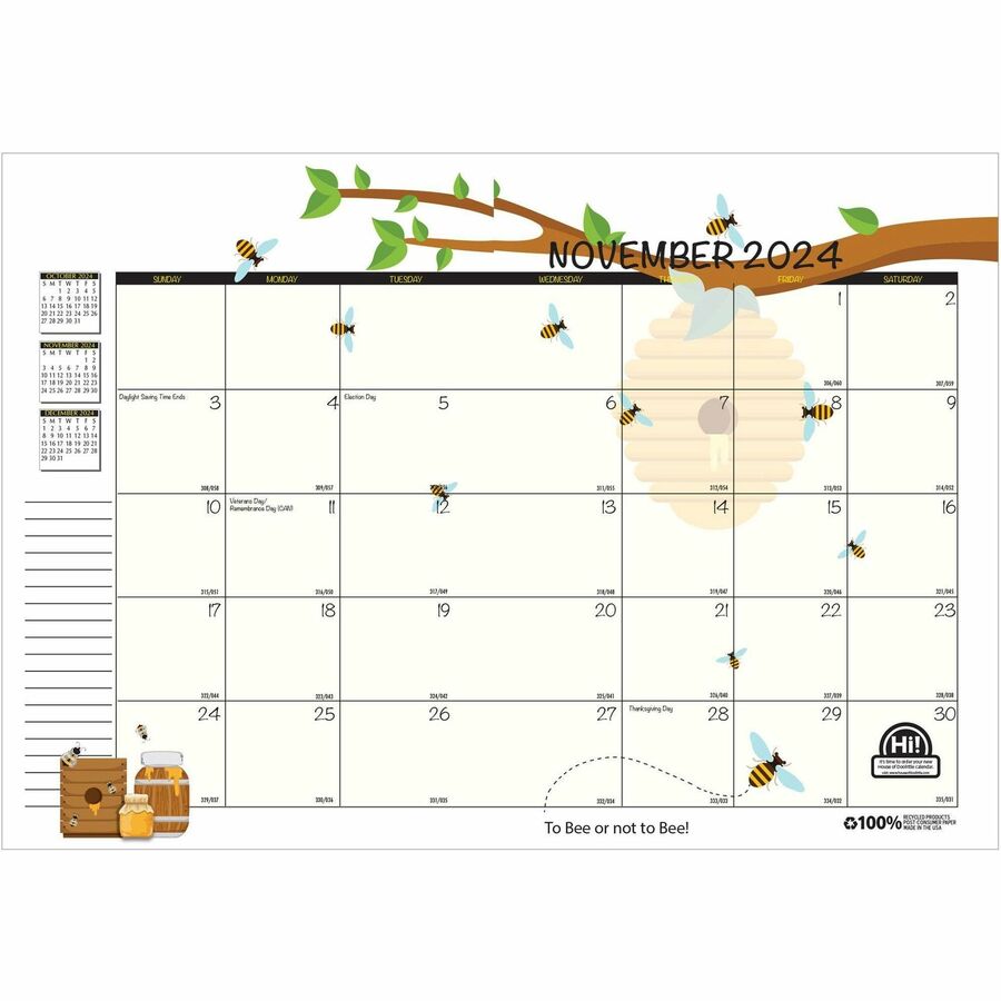 Picture of House of Doolittle Honeycomb Monthly Calendar Planner