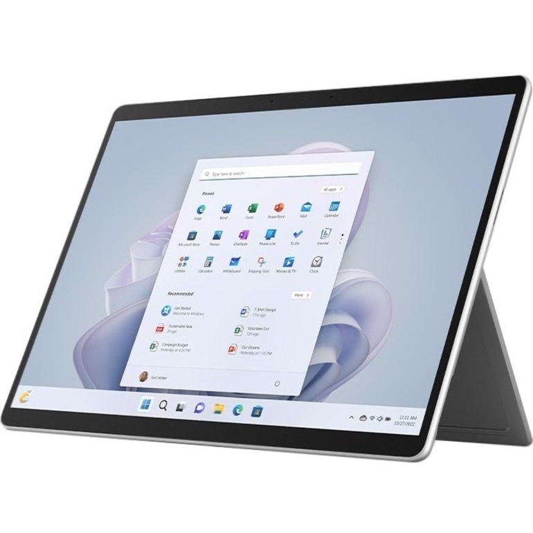Microsoft Surface Pro 9 Tablet - 13" - Core i5 10th Gen i5-1245U Deca-core (10 Core) - 8 GB RAM - 512 GB SSD - Windows 10 Pro 64-bit - Platinum