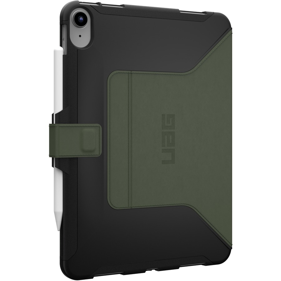 Urban Armor Gear Scout Carrying Case (Folio) for 10.9" Apple iPad (2022) Tablet - Black, Olive