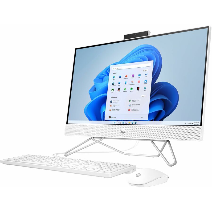 HP 24-cb1000a 24-cb1140 All-in-One Computer - AMD Ryzen 5 5625U - 8 GB - 512 GB SSD - 23.8" Full HD Touchscreen - Desktop - Starry White - Refurbished