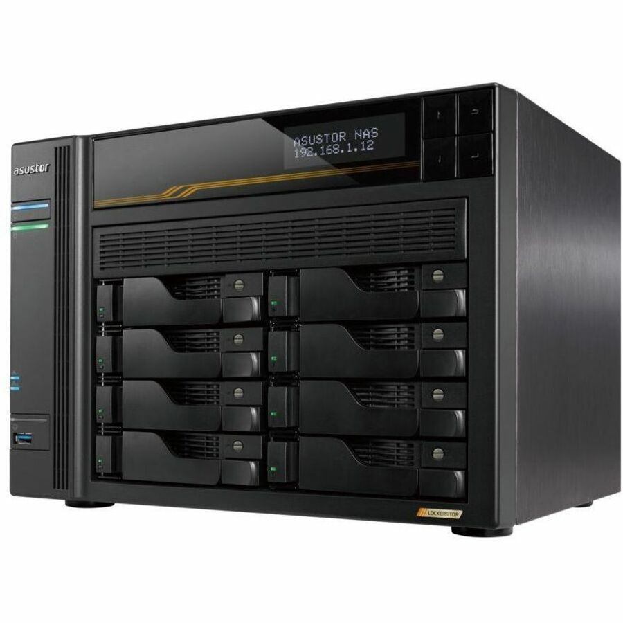 Asustor Lockerstor 8 Gen3 AS6808T 8 Bay NAS, Quad-Core 2.3GHz CPU
