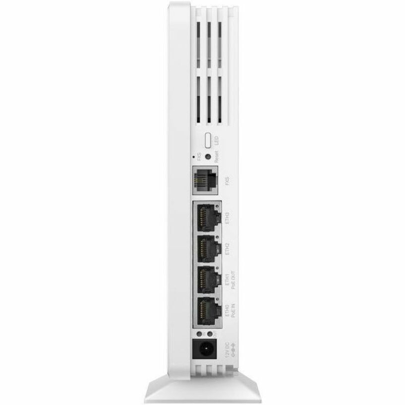 Omada AX3000 Desktop DualBand WiFi 6 Access PointPORT: 4 1G RJ45 Port?One support PoE Out at 802.3at/bt input?+1 RJ11 PortSPEED