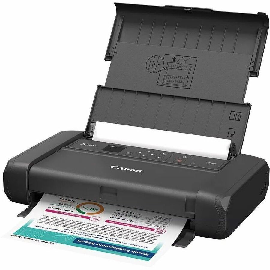 Canon PIXMA TR160 Portable Wired/Wireless Inkjet Printer - Color