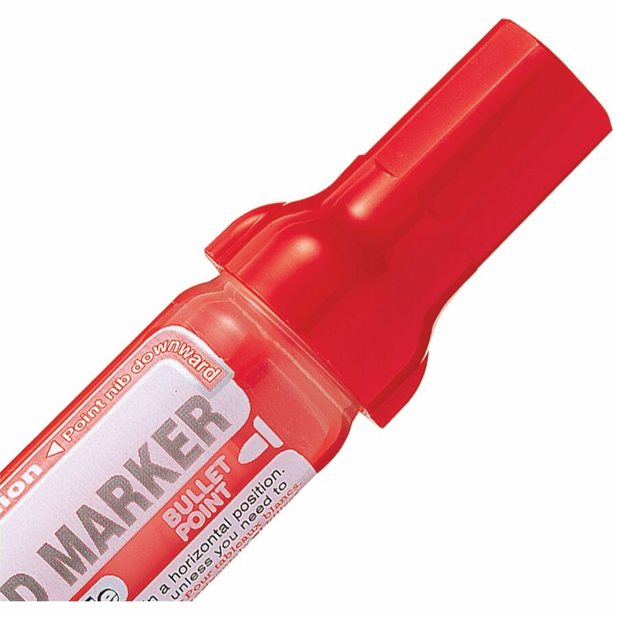 Pentel Easyflo White Board Marker, Bullet Point, (6.0mm) Red Ink