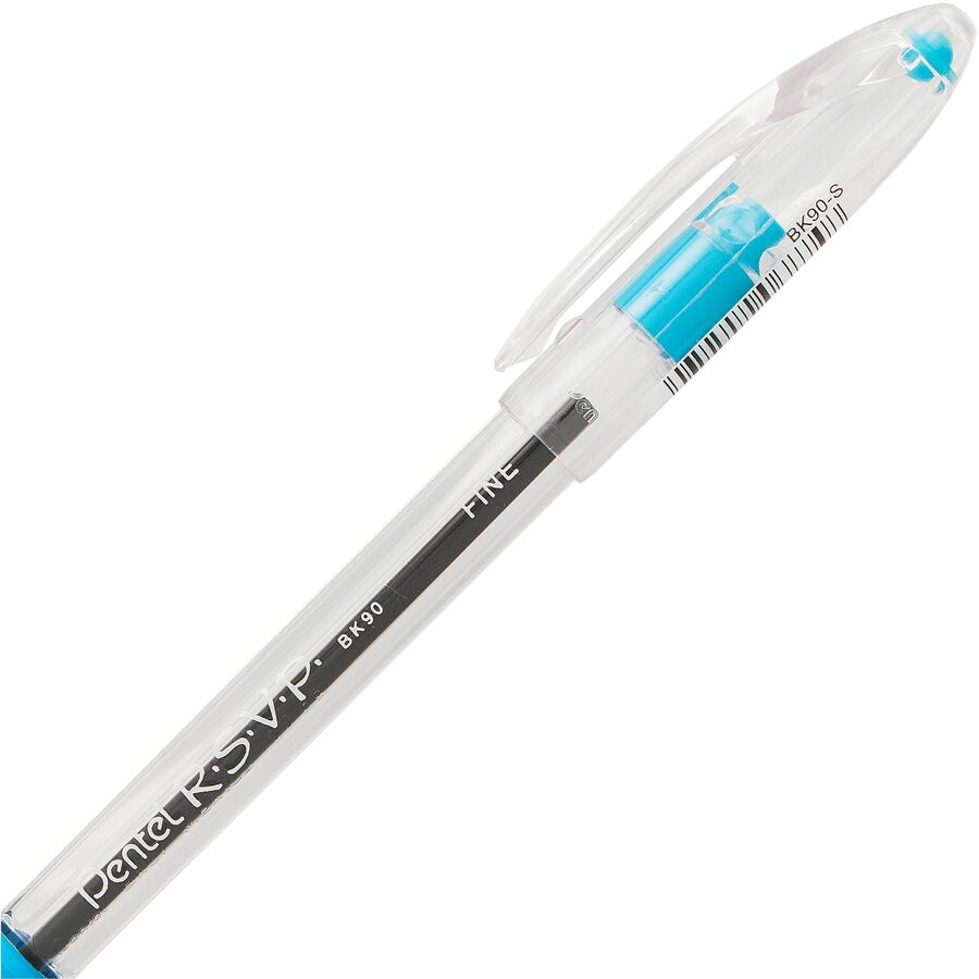 Pentel R.S.V.P. Ballpoint Pen, (0.7mm), Sky Blue Ink