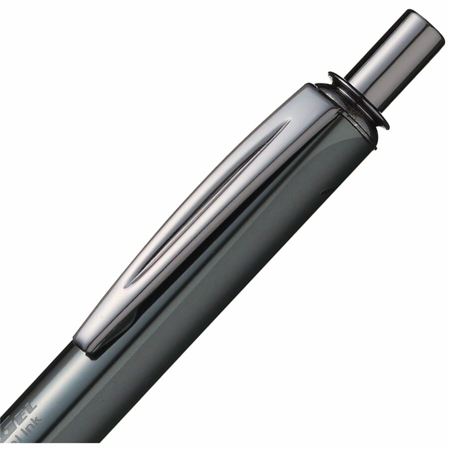 Pentel EnerGel Alloy Retractable Premium Liquid Gel Pen, (0.7mm) Brown Barrel, Black Ink