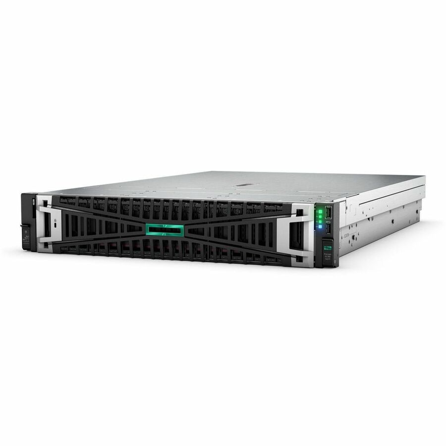 HPE ProLiant DL385 G11 2U Rack Server - 1 x AMD EPYC 9124 3 GHz - 64 GB RAM - 7.68 TB SSD - (1 x 7.68TB) SSD Configuration