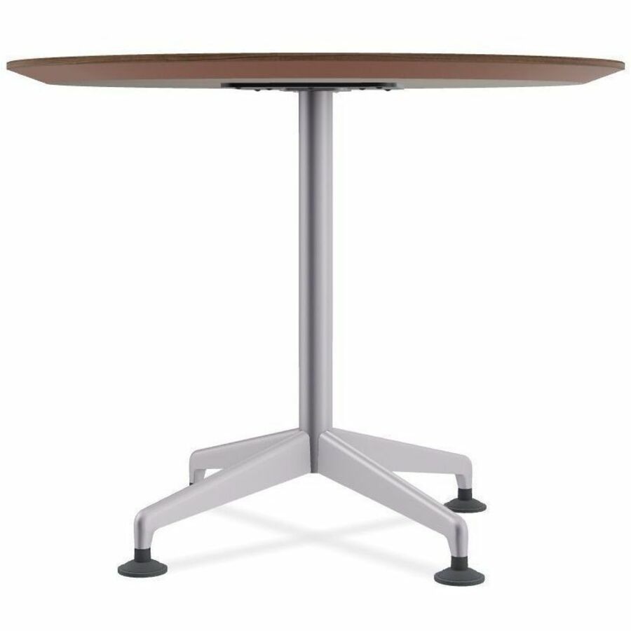 Picture of Zia Flip Table, 42 Round x 42, Nesting Castors, Laminate, Walnut, 1 EA