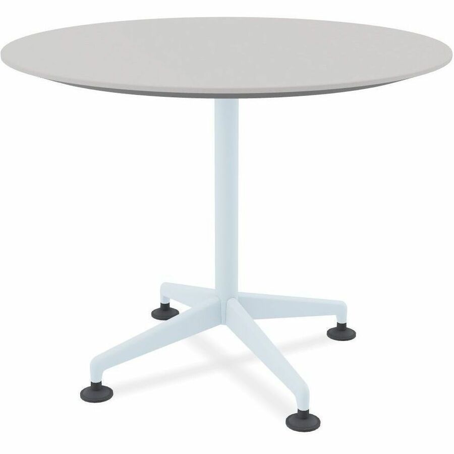 Picture of Zia Flip Table, 36 Round, Nesting Castors, Laminate, Driftwood, 1 EA