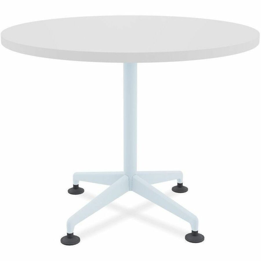 Picture of Zia Flip Table, 36 Round, Nesting Castors, Laminate, White, 1 EA