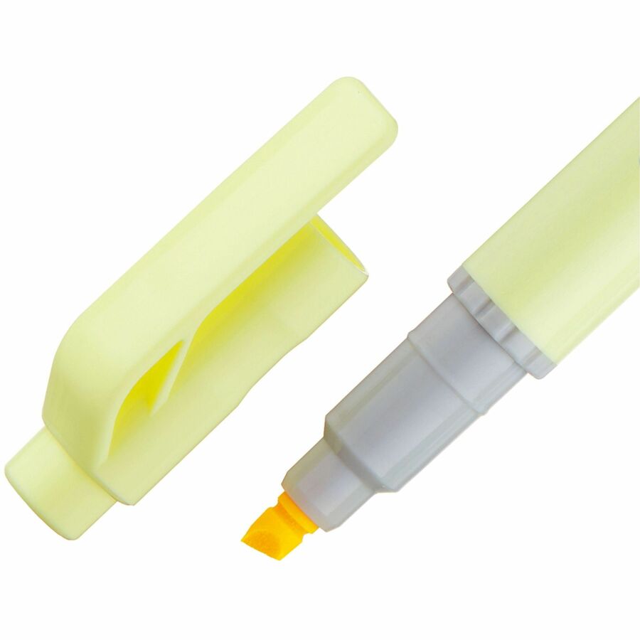 Pentel Illumina Flex Dual Tip Highlighters Pastel Yellow 10/box