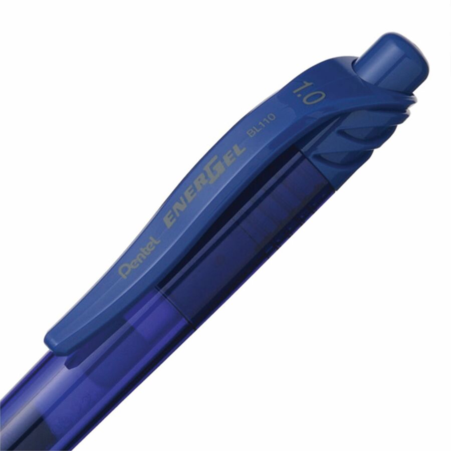 Pentel EnerGel-X Retractable Gel Roller, (1.0mm) Metal Tip, Blue Ink