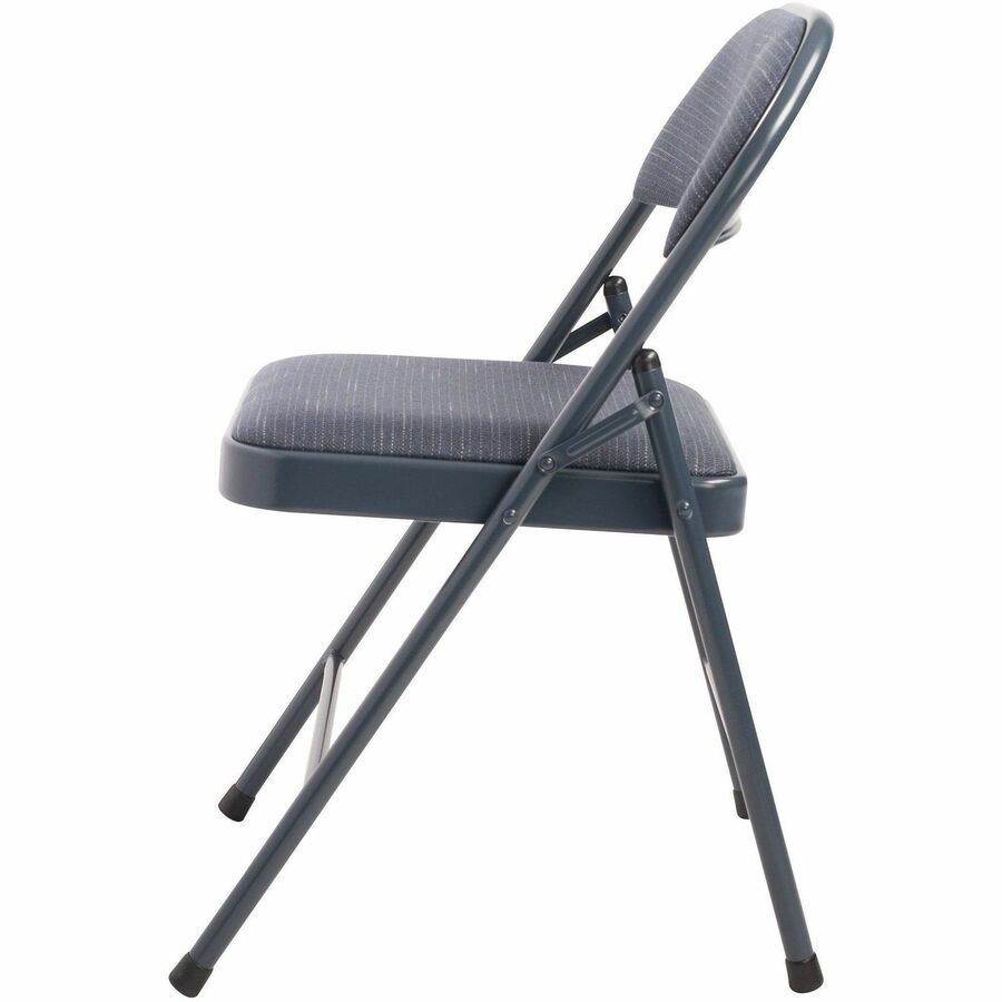 National Public Seating The Basics 900 Series Folding Chair - Steel Frame Material - Four-legged Base - Star Trail Blue - Vinyl - 4 / Carton 2