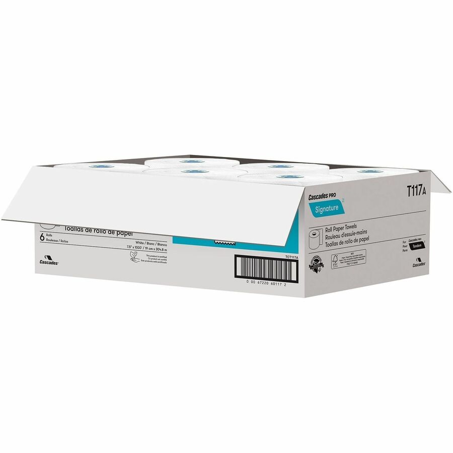 Picture of Signature Roll Paper Towels for Tandem, 1 Ply, 1000 ft, 6 RL/CT