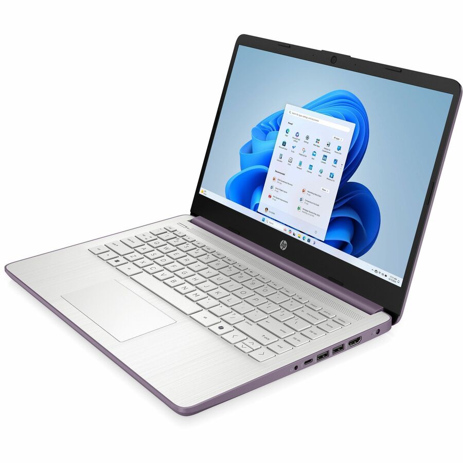 HP 14-dq6000 14-dq6104ds 14" Touchscreen Notebook - HD - Intel N-Series N150 - 4 GB - 128 GB Flash Memory - Winter Lavender