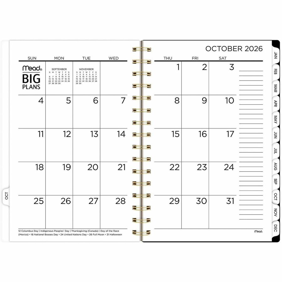 Picture of Mead BIG PLANS Tea Part Weekly/Monthly Planner