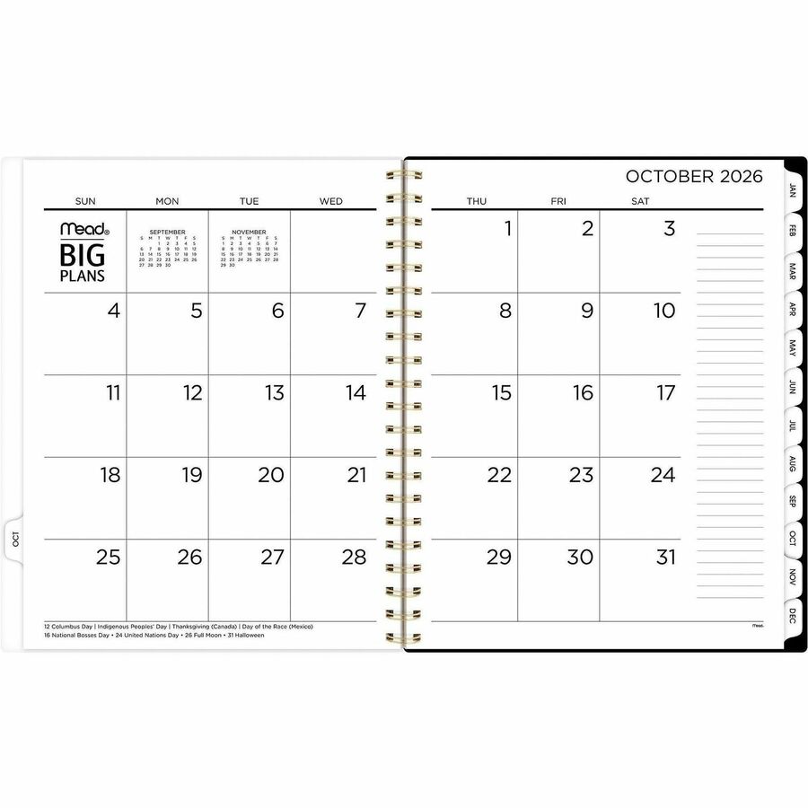 Picture of Mead BIG PLANS Tea Part Weekly/Monthly Planner
