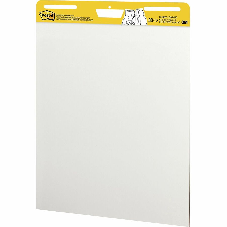 Post-it Meeting Chart Super Sticky, avec support, blanc