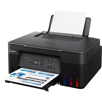 Canon PIXMA G2270 Inkjet Multifunction Printer, Color, Copier/Printer/Scanner, 4800 x 1200 dpi Print, Up to 3000 Pages Monthly, Color Flatbed Scanner, Black
