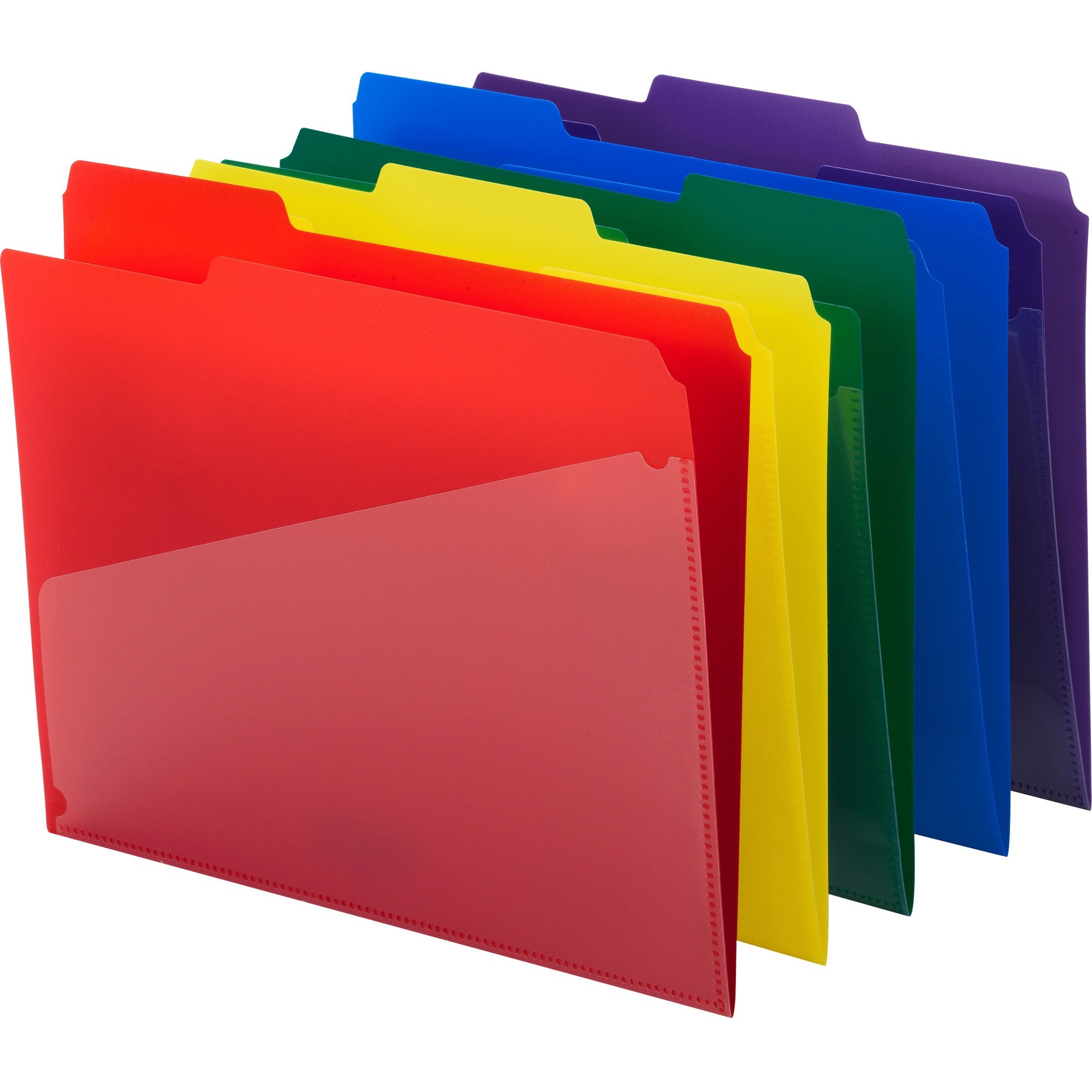 SMD10540 : Smead® Poly Colored File Folders With Slash Pocket, 1/3-Cut ...