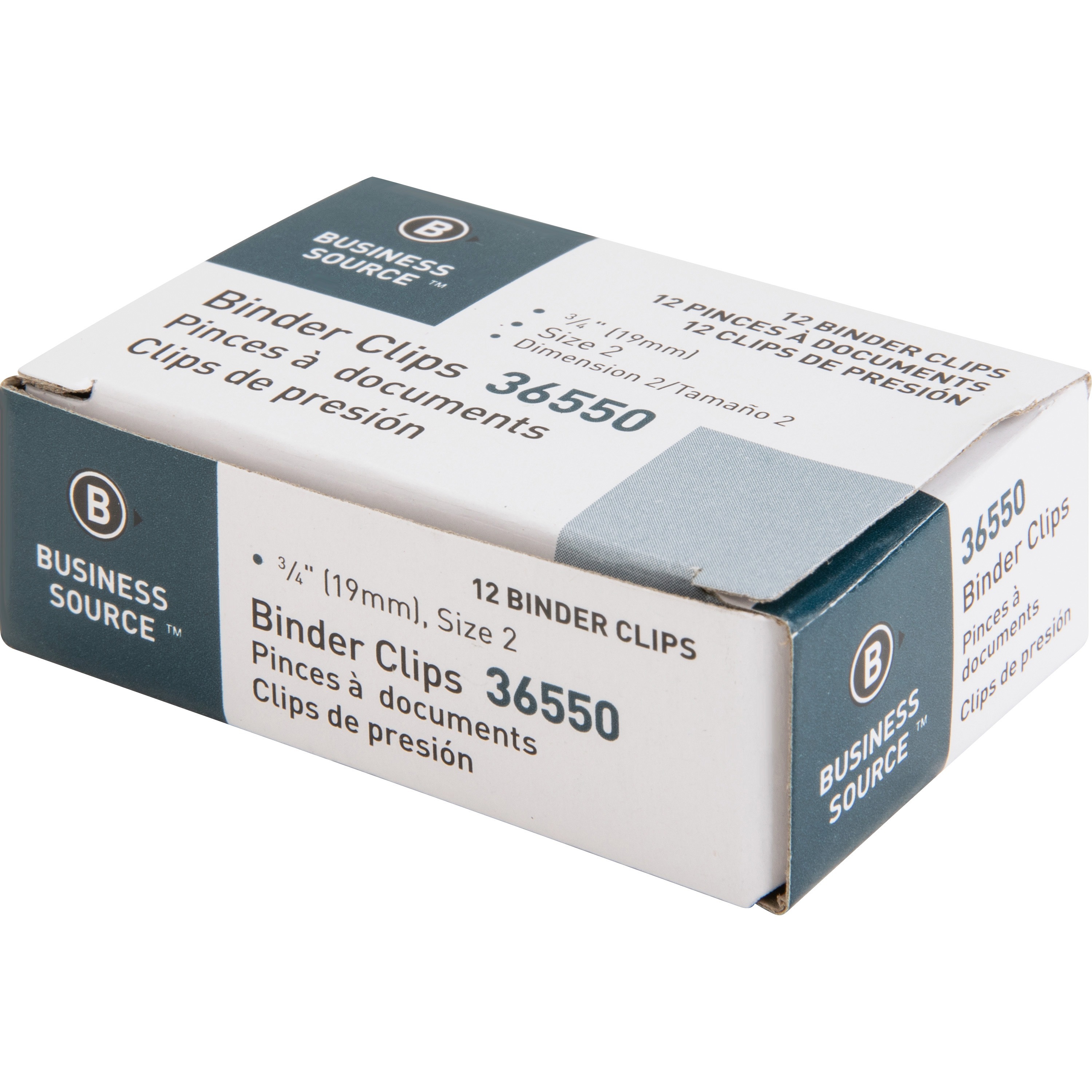 Business Source Foldback Binder Clips Executive Office Supply