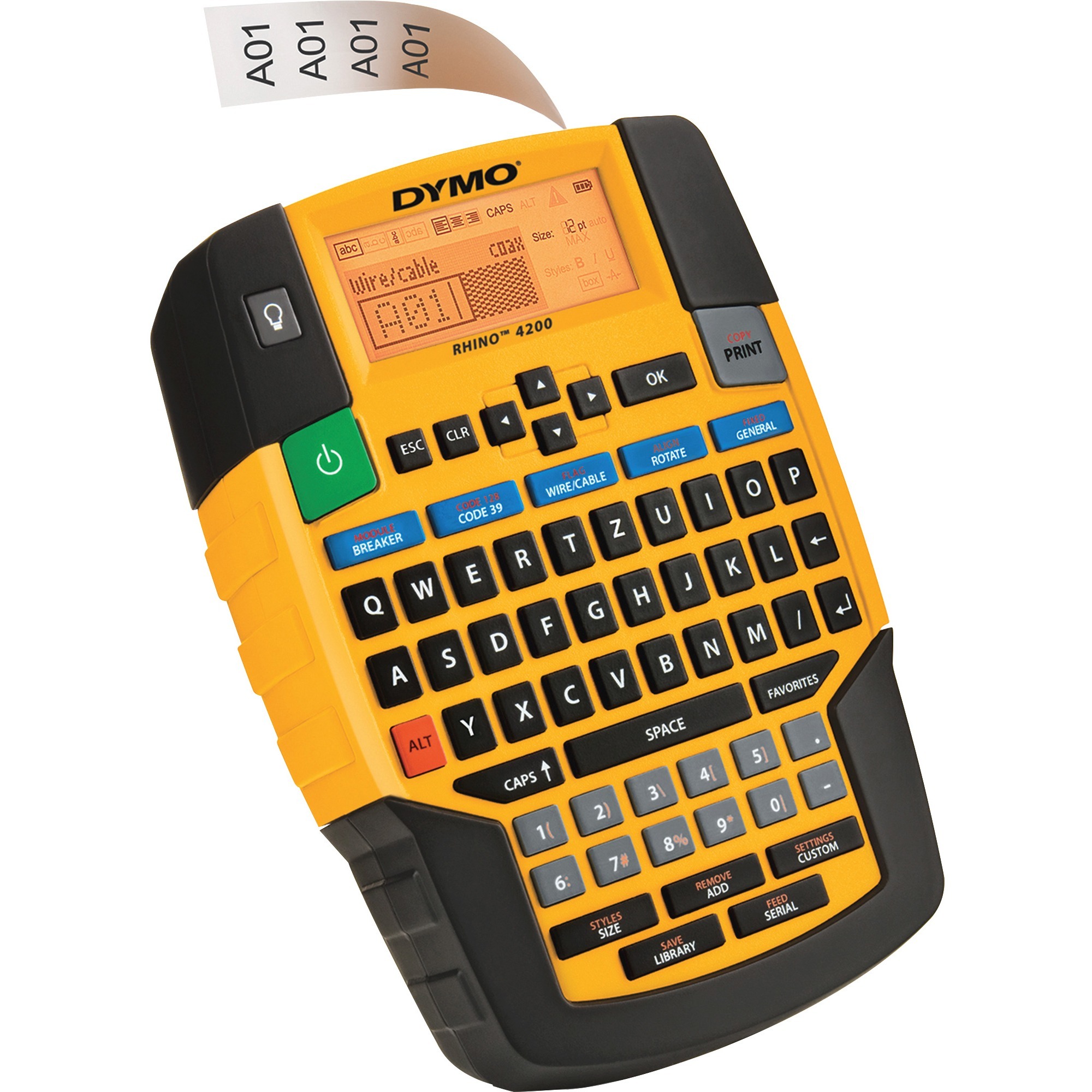 DYM1801611 : DYMO® Rhino 4200 Basic Industrial Handheld Label Maker, 1 ...