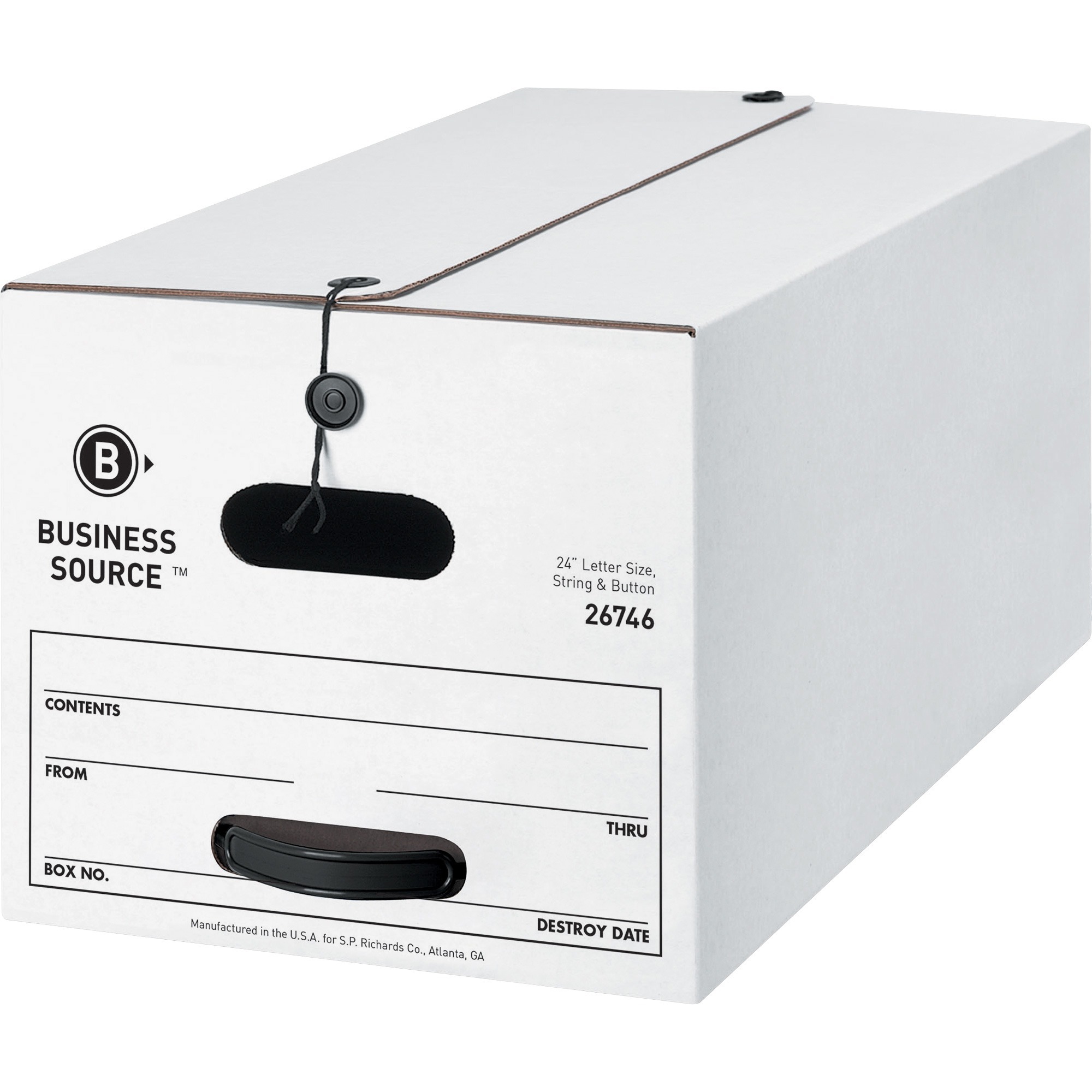 Business Source Medium Duty Letter Size Storage Box JD Office Products