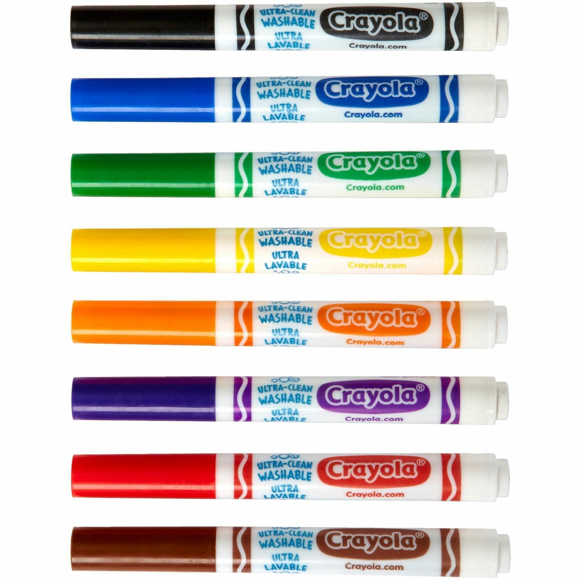 Crayola 8Color UltraClean Washable Marker Classpack Office Express