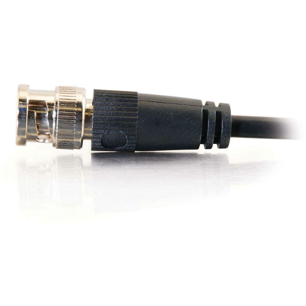 Legrand C2G 15 ft RG58 BNC thinnet coax cable for coax-based signal connections — left view