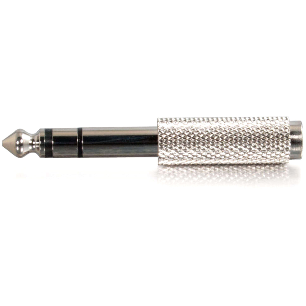 6.3MM STEREO MALE TO 3.5MM STEREO FEMALE — left view