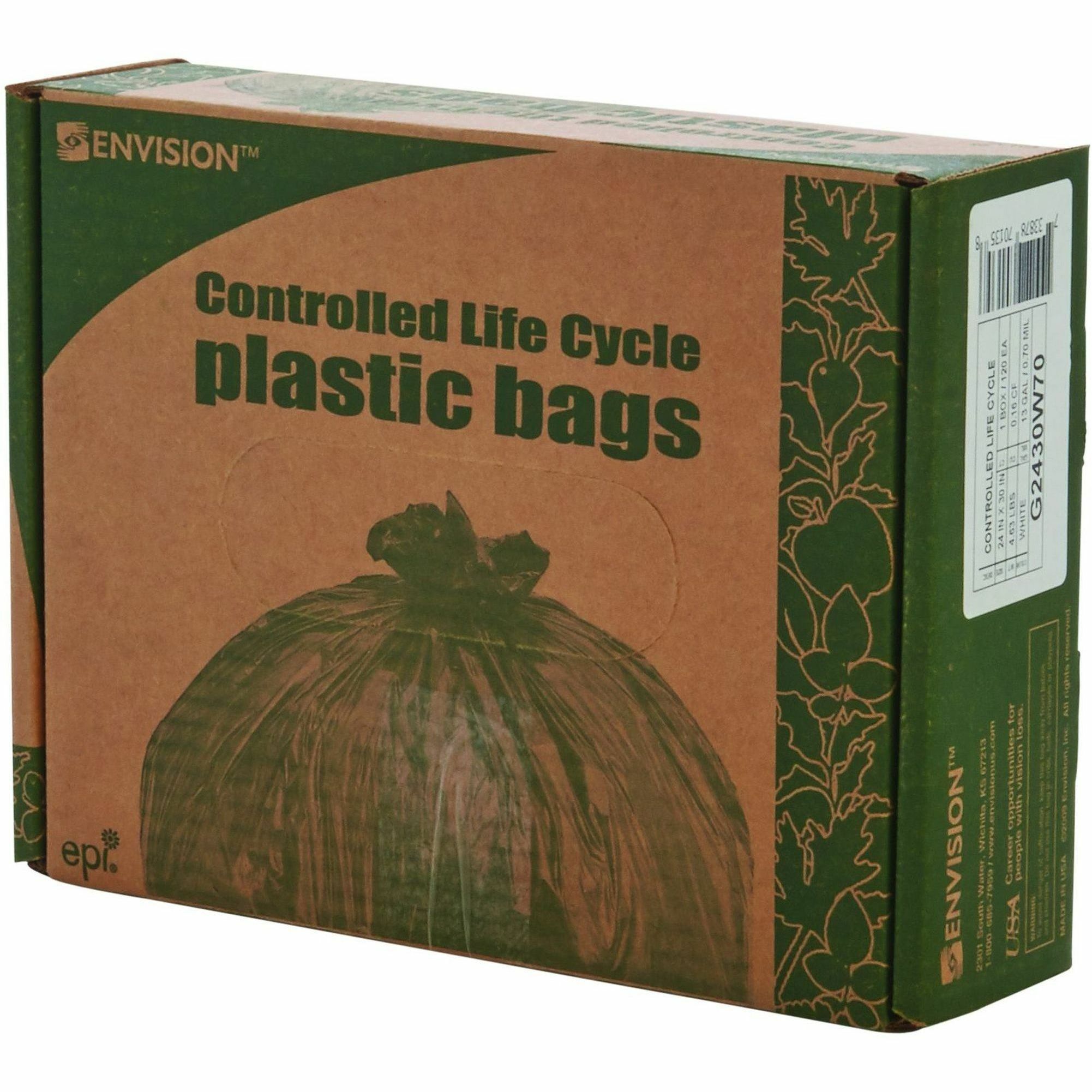 Controlled Life-Cycle Plastic Trash Bags by Stout® by Envision