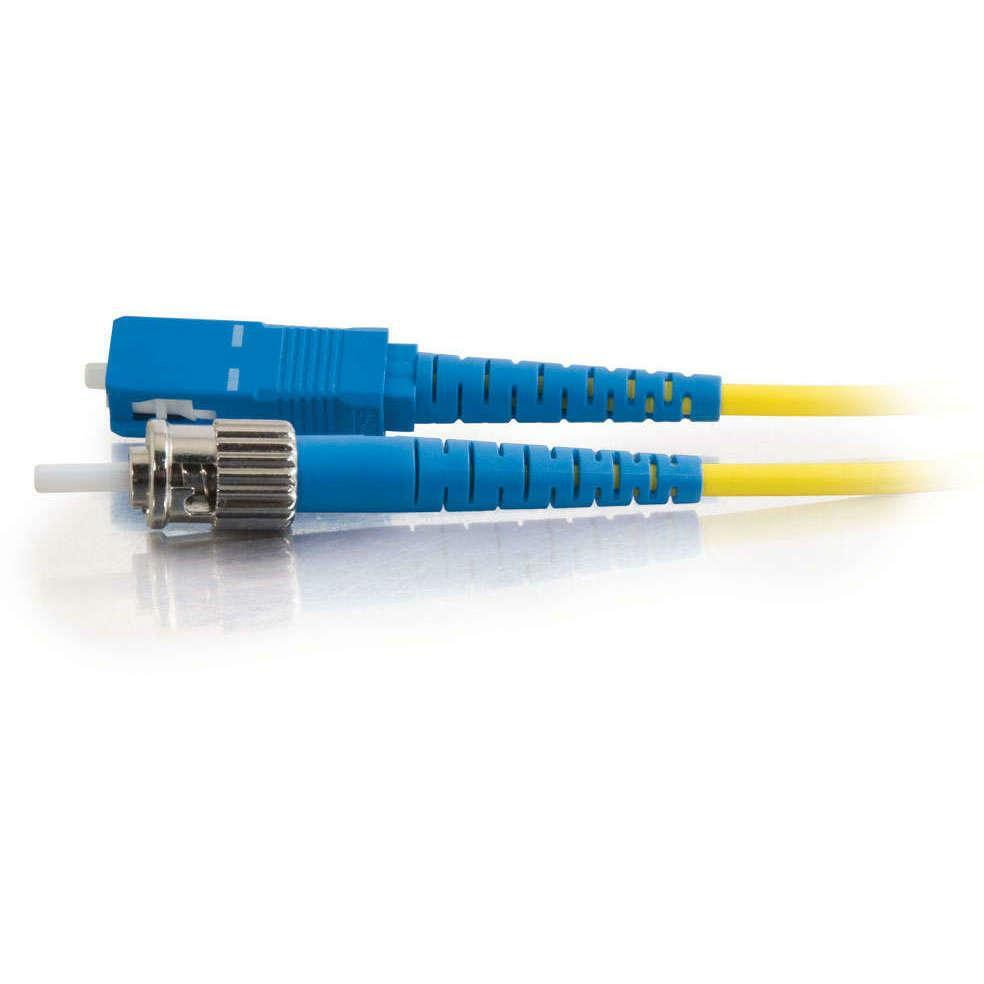 Monoprice 6 ft braided DisplayPort 1.4 cable in gray — left view