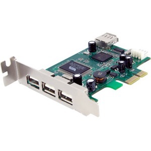 Startech PEXUSB4DP 4-Port PCIe USB Adapter Card 2.0 Low Profile