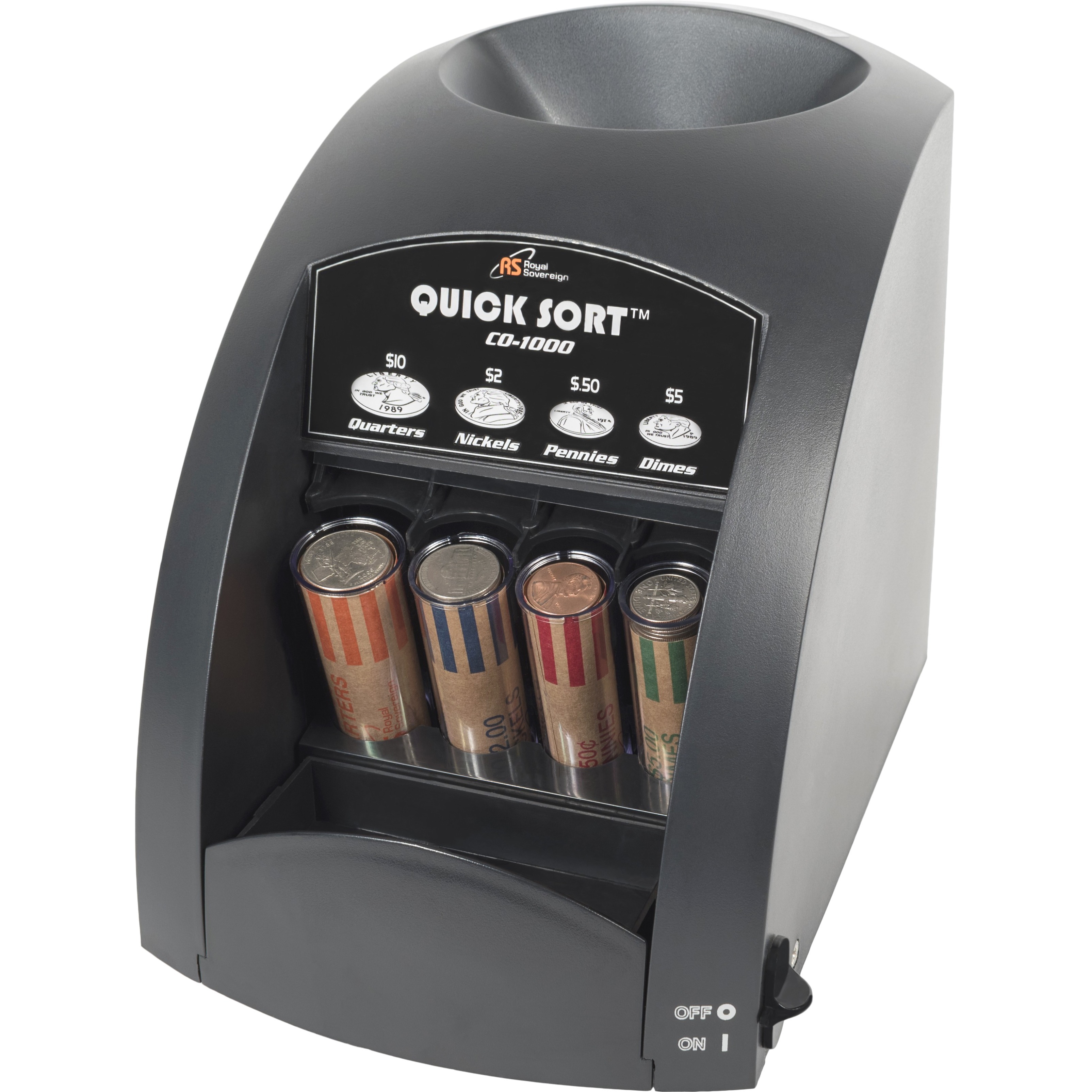 Royal Sovereign Electric Coin Sorter, Patented AntiJam Technology, 1