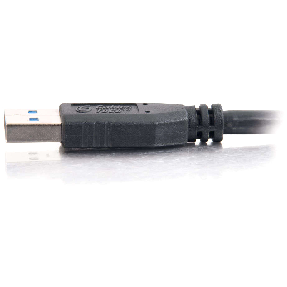 1m USB 3.0 AM-AM CBL BLK — left view
